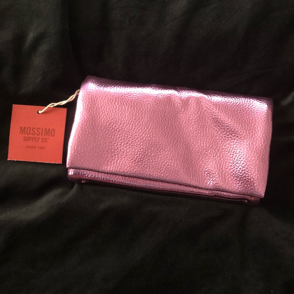 Pink metallic purse